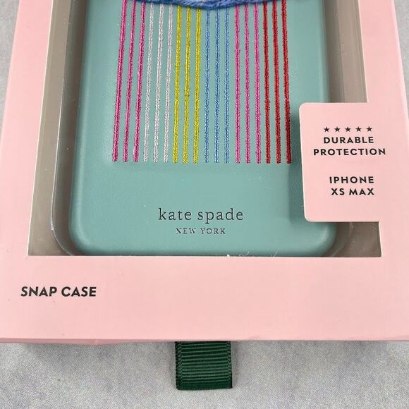 kate spade iPhone XS Max Phone Cases Jeweled Floradoddle / Rainbow Cloud Patch - Picture 12 of 14